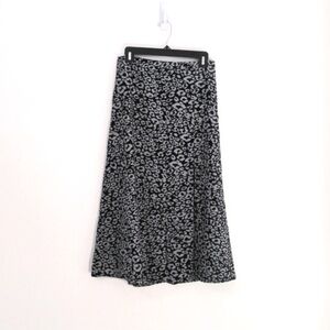 animal print small midi skirt slip skirt